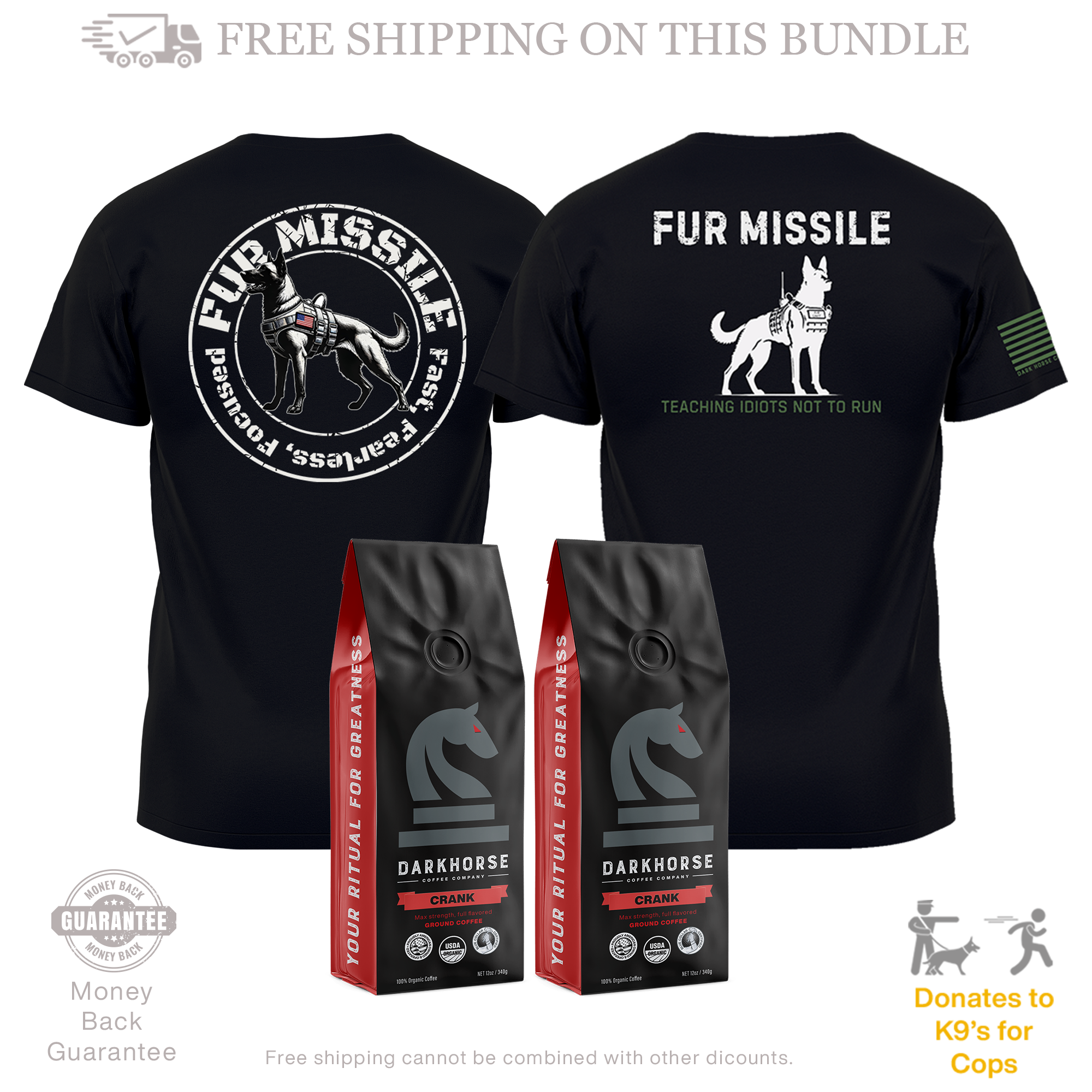 Fur Missile Shirt & Coffee Bundle