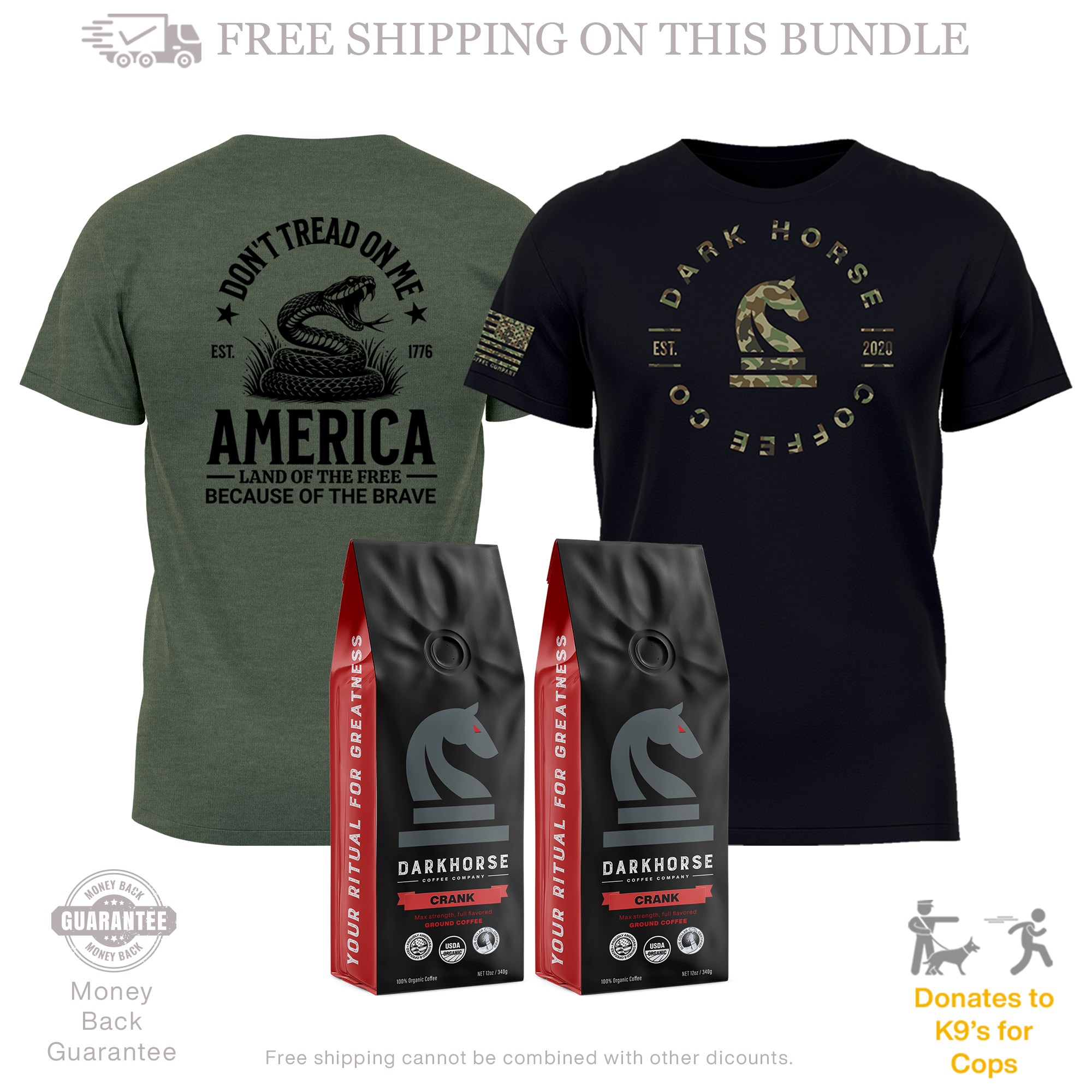 DH | Tread on Me Shirt & Coffee Bundle